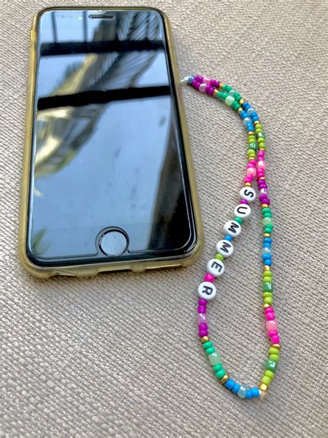 iphone wrist strap beaded